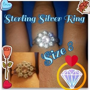 Sterling Silver Ring Size 8, NWOT
